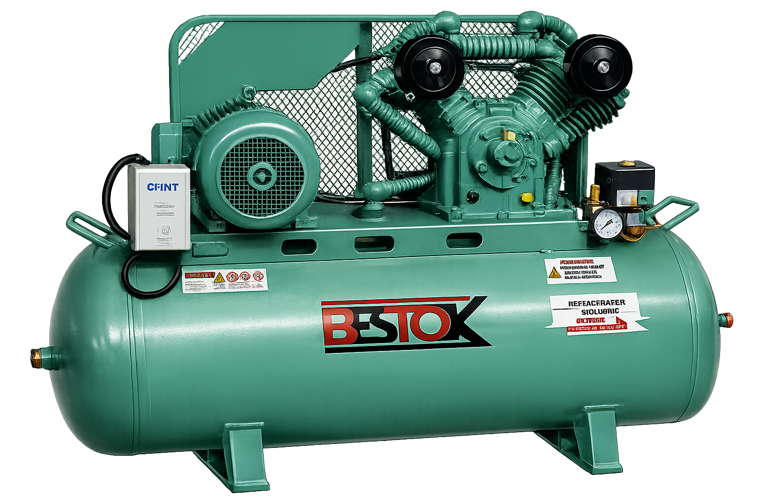Lubricated Two Stage Reciprocating Air Compressor